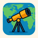 icon_geography_telescope_geometric icon preview