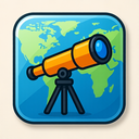 icon_geography_telescope_glassy icon preview