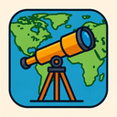 icon_geography_telescope_iconic icon preview