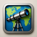 icon_geography_telescope_metallic icon preview