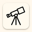 icon_geography_telescope_minimalist icon preview