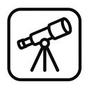 icon_geography_telescope_monochrome icon preview