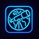icon_geography_telescope_neon icon preview