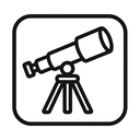 icon_geography_telescope_outline icon preview