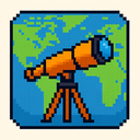 icon_geography_telescope_pixel_art icon preview