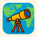 icon_geography_telescope_playful icon preview