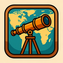 icon_geography_telescope_retro icon preview