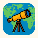icon_geography_telescope_rounded icon preview