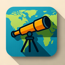 icon_geography_telescope_shadow_effect icon preview