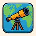 icon_geography_telescope_sharp_edges icon preview