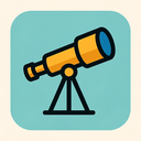 icon_geography_telescope_simplified icon preview