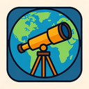 icon_geography_telescope_symmetrical icon preview