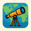 icon_geography_telescope_vector icon preview