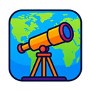 icon_geography_telescope_vibrant_colors icon preview