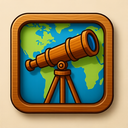 icon_geography_telescope_wooden icon preview