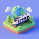 icon_geography_train_3d_isometric icon preview