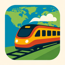 icon_geography_train_flat_design icon preview