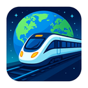 icon_geography_train_futuristic icon preview