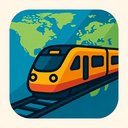 icon_geography_train_geometric icon preview