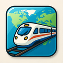 icon_geography_train_glassy icon preview