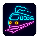 icon_geography_train_neon icon preview