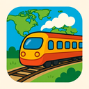 icon_geography_train_playful icon preview