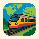 icon_geography_train_vector icon preview