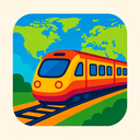 icon_geography_train_vibrant_colors icon preview