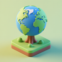 icon_geography_tree_3d_isometric icon preview