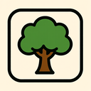 icon_geography_tree_bold icon preview