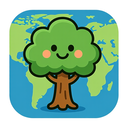 icon_geography_tree_cartoon icon preview