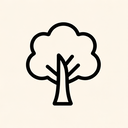 icon_geography_tree_line_art icon preview
