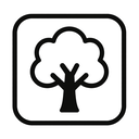 icon_geography_tree_monochrome icon preview