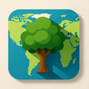 icon_geography_tree_shadow_effect icon preview