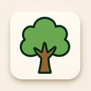 icon_geography_tree_simplified icon preview
