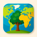 icon_geography_tree_vibrant_colors icon preview