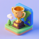 icon_geography_trophy_3d_isometric icon preview