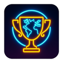 icon_geography_trophy_neon icon preview