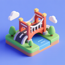 icon_hardware_bridge_3d_isometric icon preview