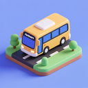 icon_hardware_bus_3d_isometric icon preview