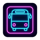 icon_hardware_bus_neon icon preview