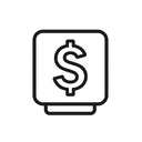 icon_hardware_dollar_sign_line_art icon preview