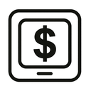 icon_hardware_dollar_sign_monochrome icon preview