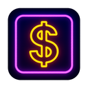 icon_hardware_dollar_sign_neon icon preview