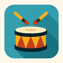 icon_hardware_drum_flat_design icon preview