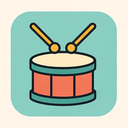 icon_hardware_drum_flat_pastel icon preview