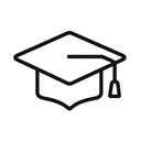 icon_hardware_graduation_cap_minimal_outline icon preview