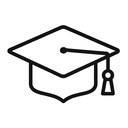 icon_hardware_graduation_cap_outline icon preview