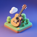 icon_hardware_guitar_3d_isometric icon preview