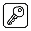 icon_hardware_key_monochrome icon preview